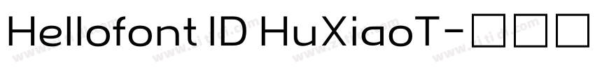 Hellofont lD HuXiaoT字体转换